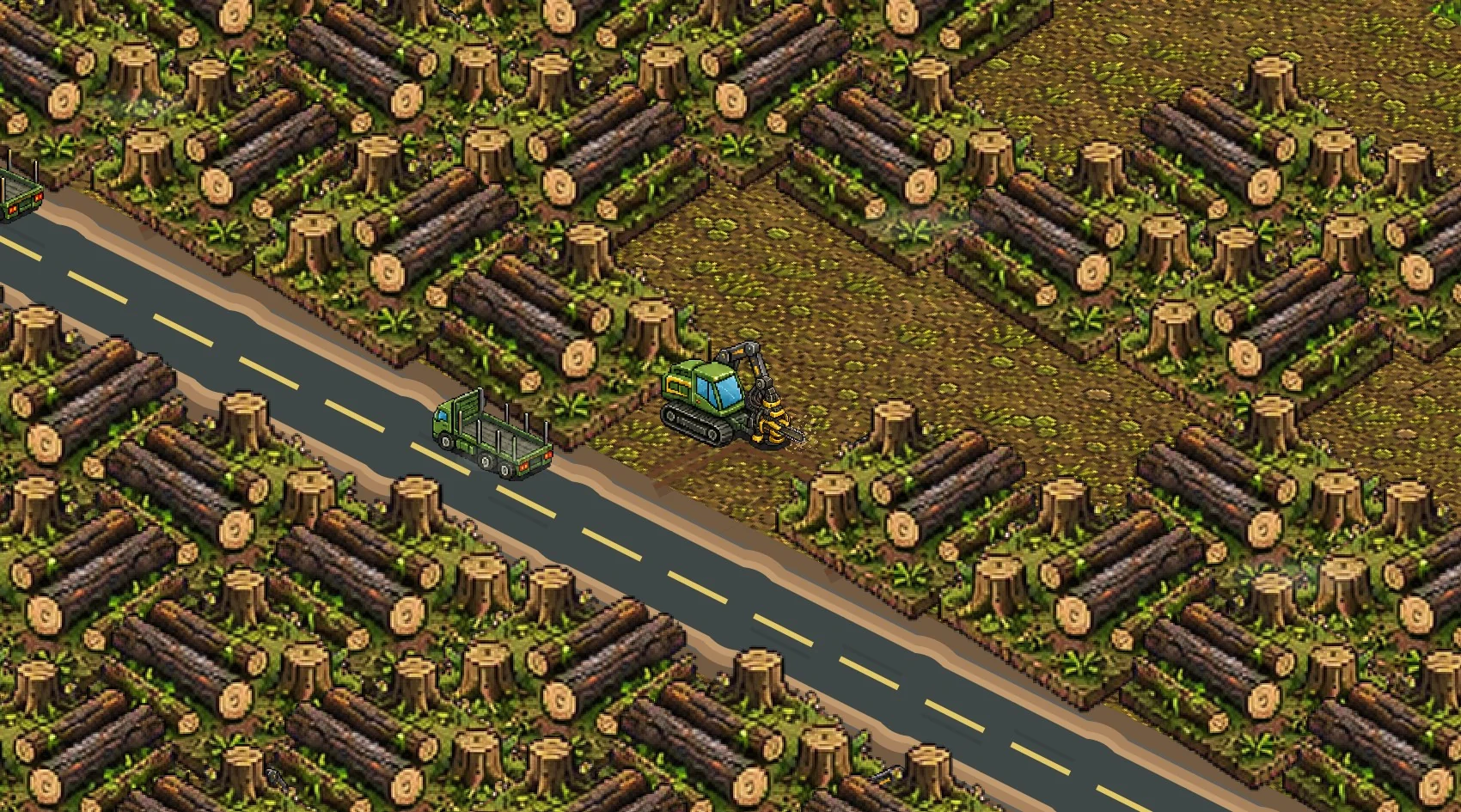 Working forestry machinery in SOLESIDO