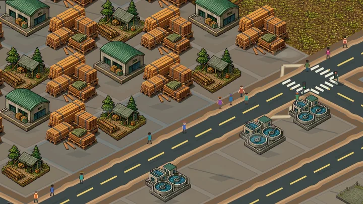 Sawmill and timber yards